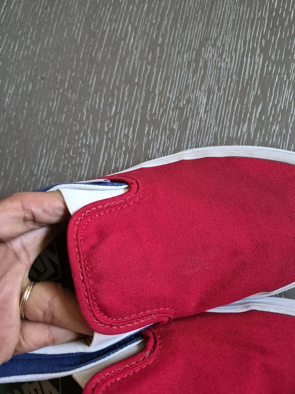 Vans Slip-On Yacht Club Colorblock Sneakers - Red, Navy, Yellow